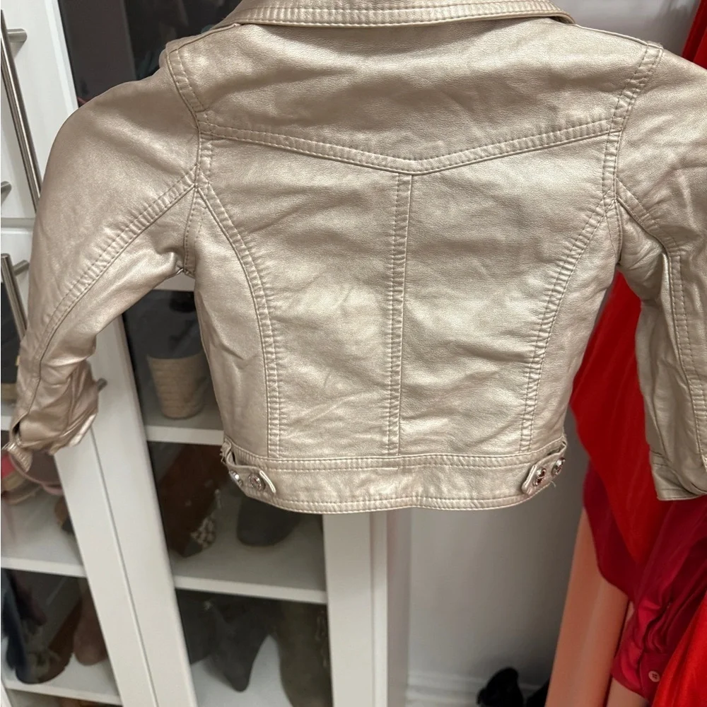Urban Republic Kid’s Metallic Leather Jacket